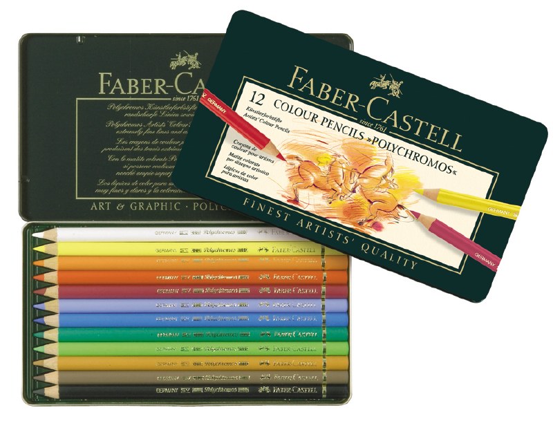 FaberCastell Polychromos Colored Pencils Set of 12 Art and Frame of
